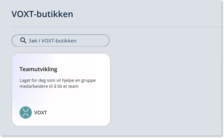 Nyheter i VOXT-butikken