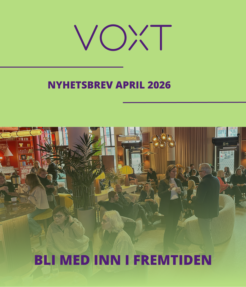Nyhetsbrev april 2026 - Bli mer inn i fremtiden